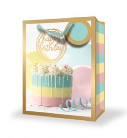 SAC CADEAU MOYEN - GÂTEAU D'ANNIVERSAIRE